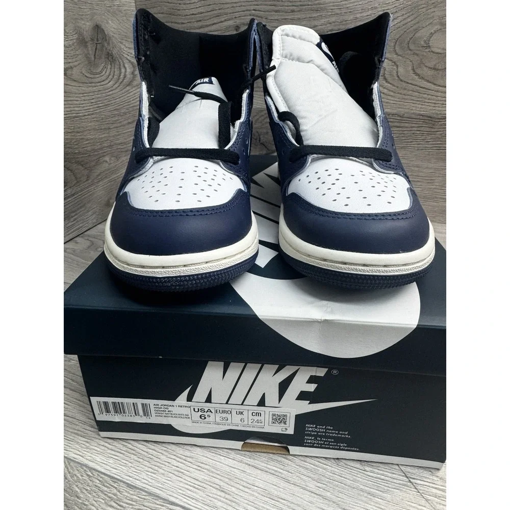 Nike Air Jordan 1 Retro OG High Midnight Navy Mens 6.5 Womens 8 DZ5485 401